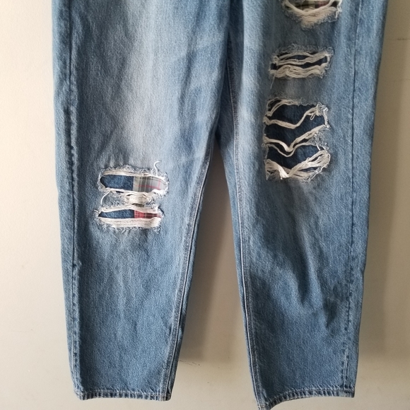 American Eagle Outfitters Jeans American Eagle Patch Straight Mom Jeans Poshmark